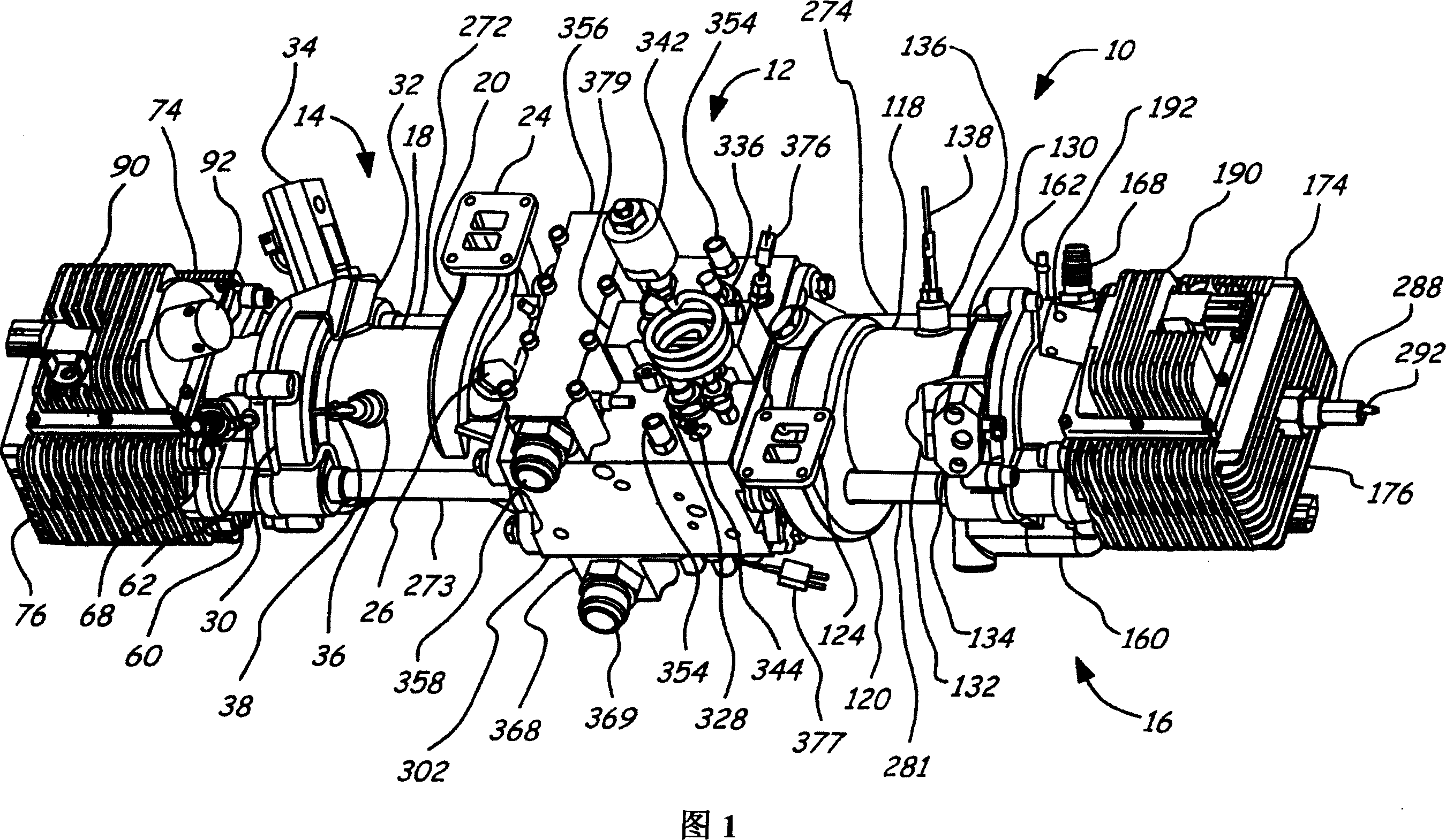 Sodium cooled pistons for a free piston engine