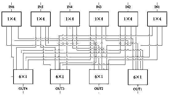 A uv RF switch network with low insertion loss and high isolation