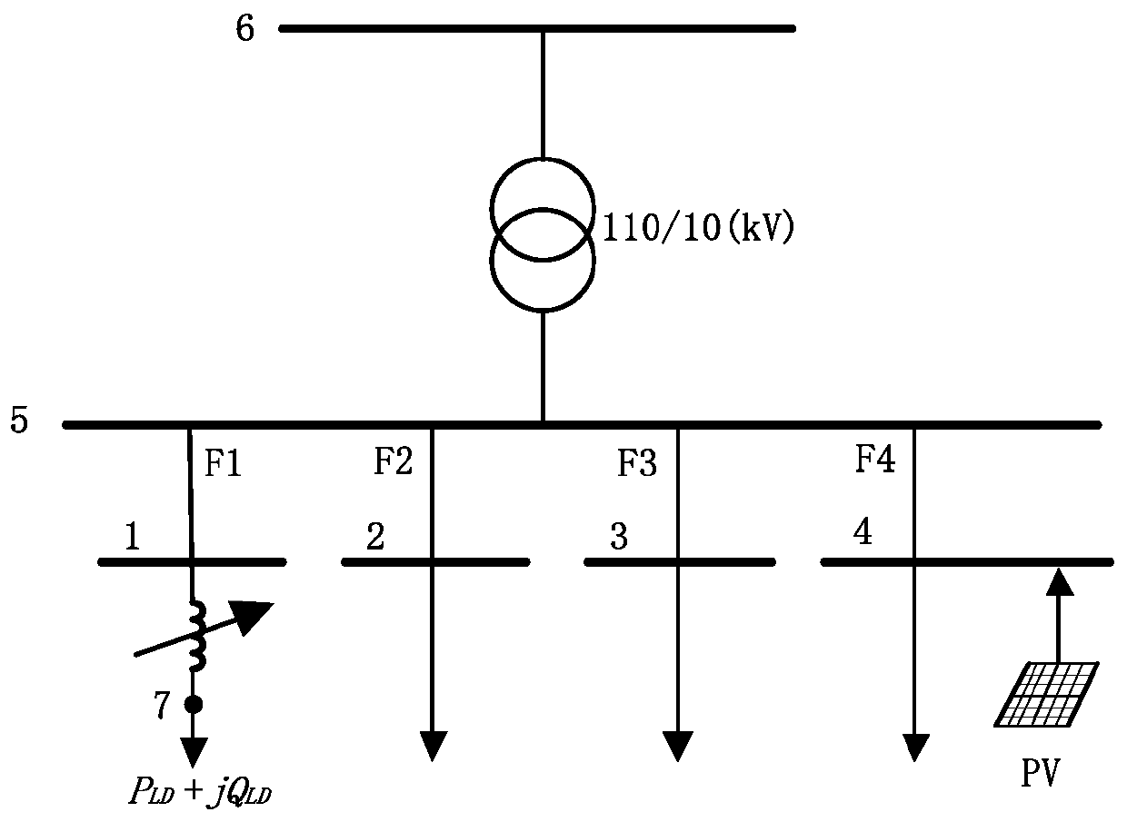 Synchronous vector information-based real-time control method for feeder load of power distribution network