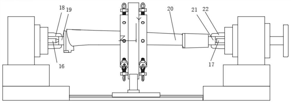 A kind of flexible fixture used for processing blade steam channel