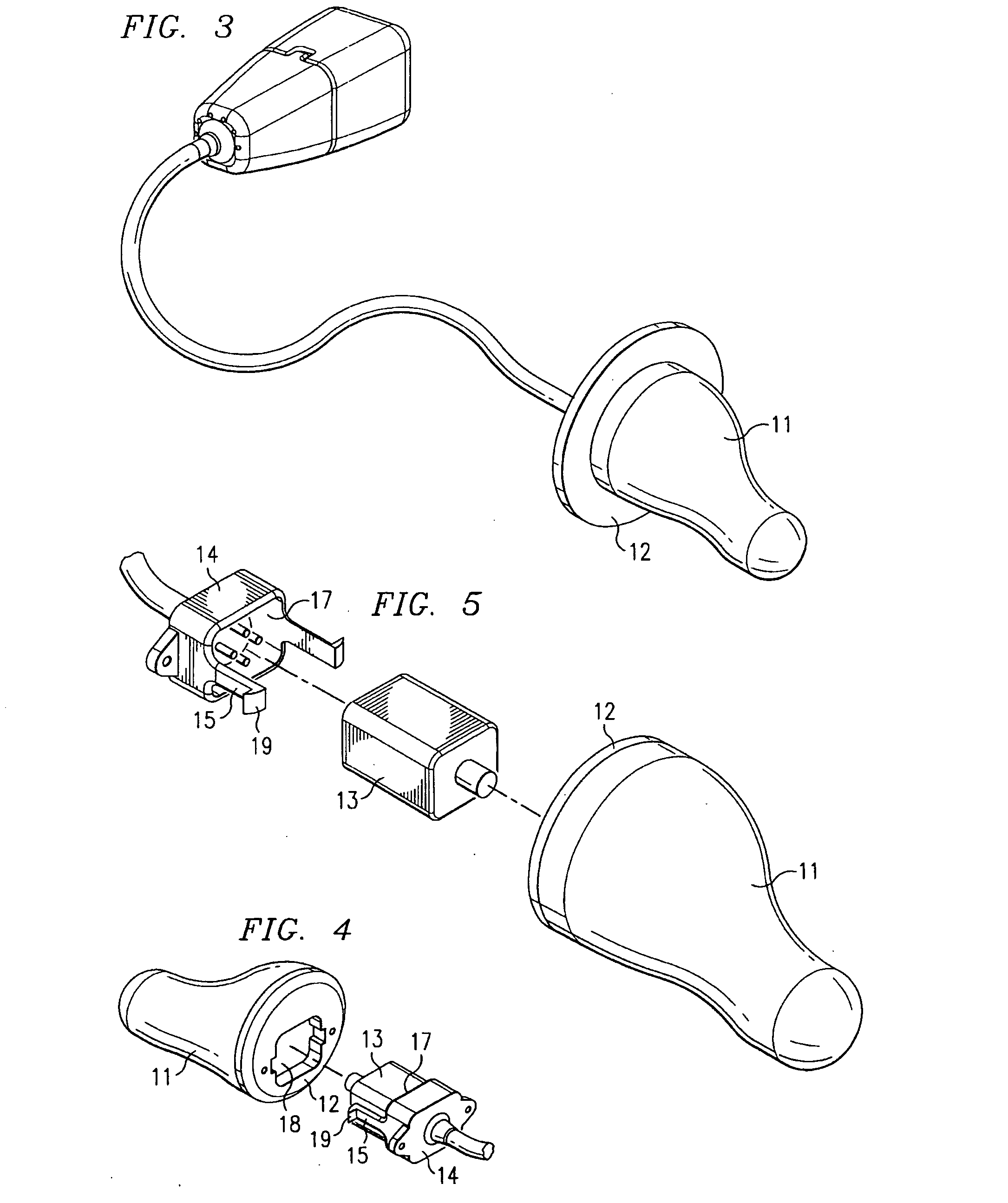 BTE/CIC auditory device and modular connector system therefor