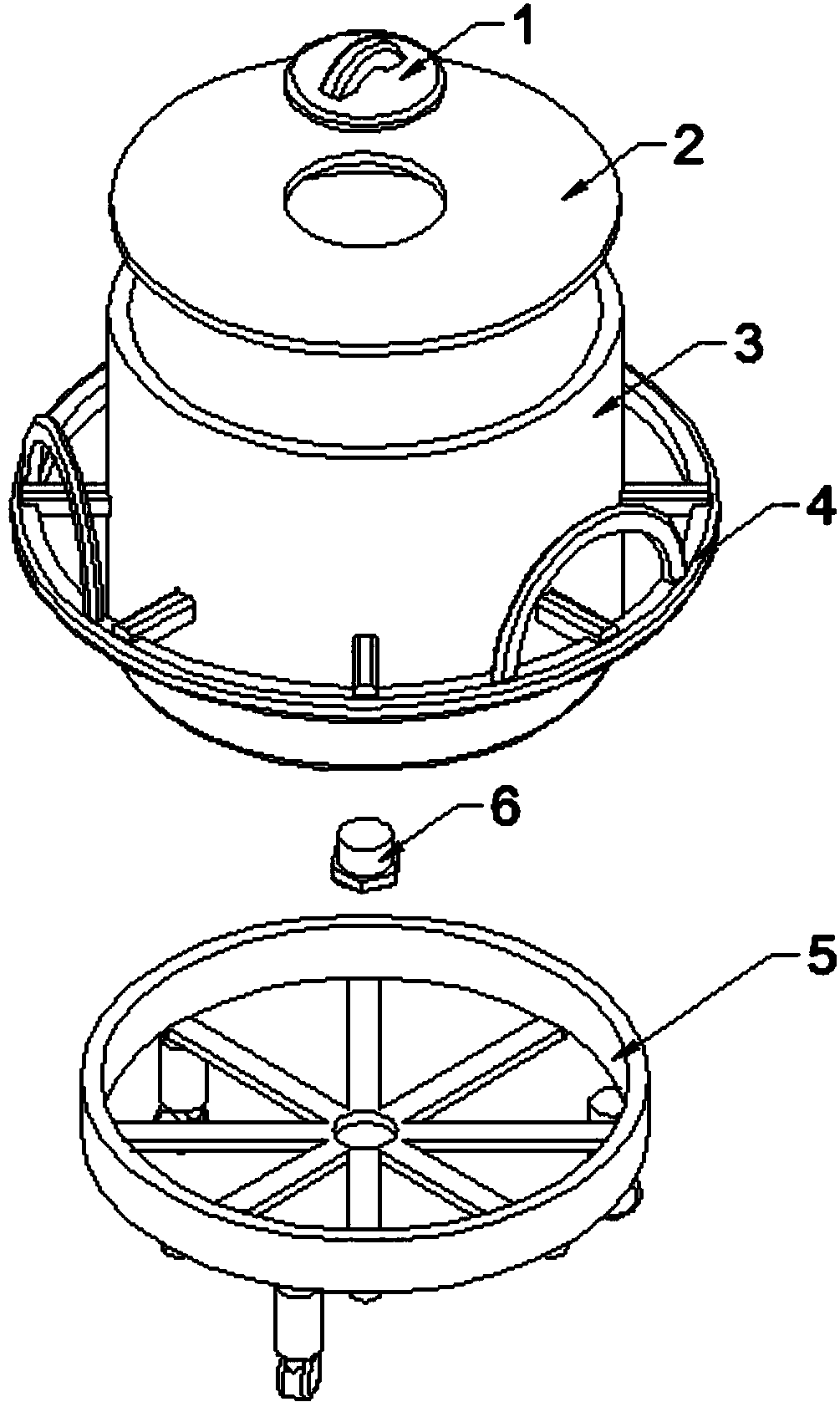 Container facilitating coating discharging