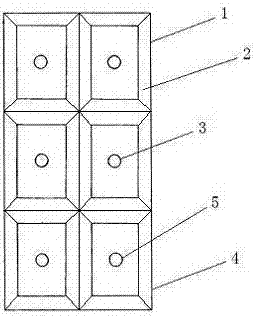 Tillite sandwich black brick tea as well as making method and pressing mold thereof