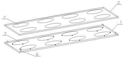 S-waveband communication-in-motion double-frequency circularly polarized micro-strip antenna and array thereof