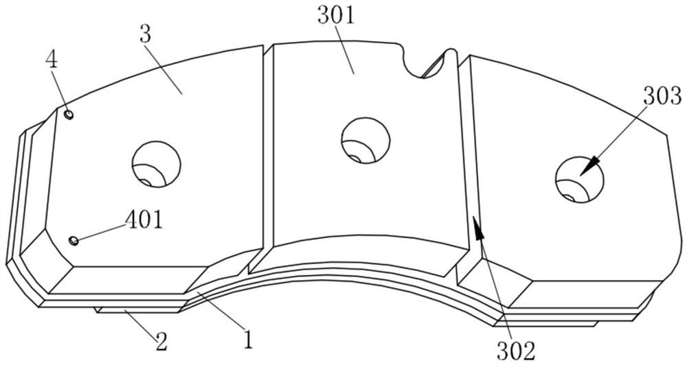 Long-service-life and wear-resistant wheel disc type brake device of truck, formula and manufacturing process of wheel disc type brake device