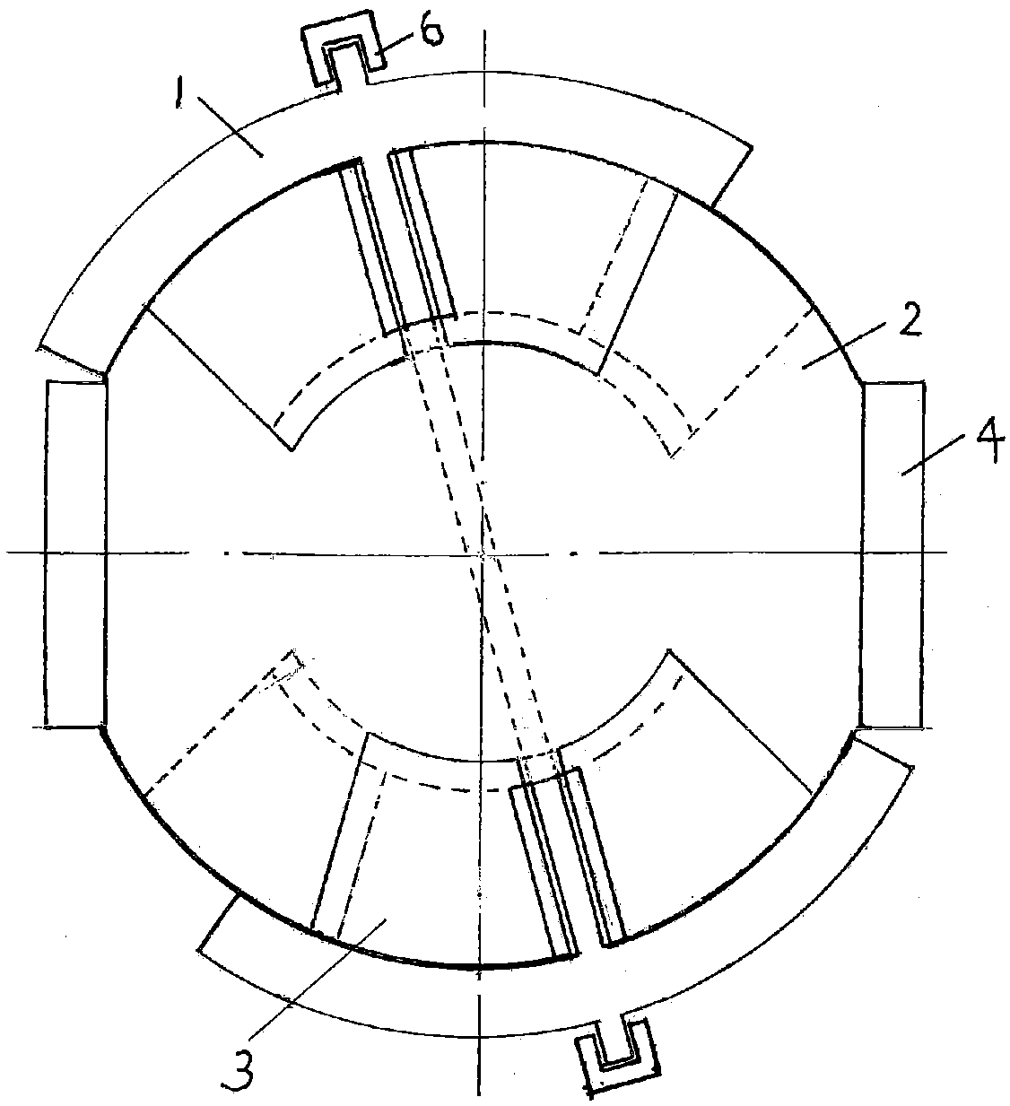 High-performance multi-blade motor