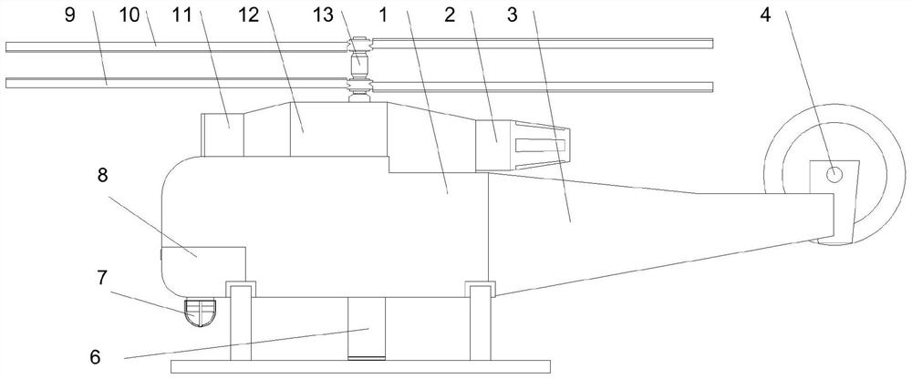 Double-engine coaxial aircraft for fire fighting