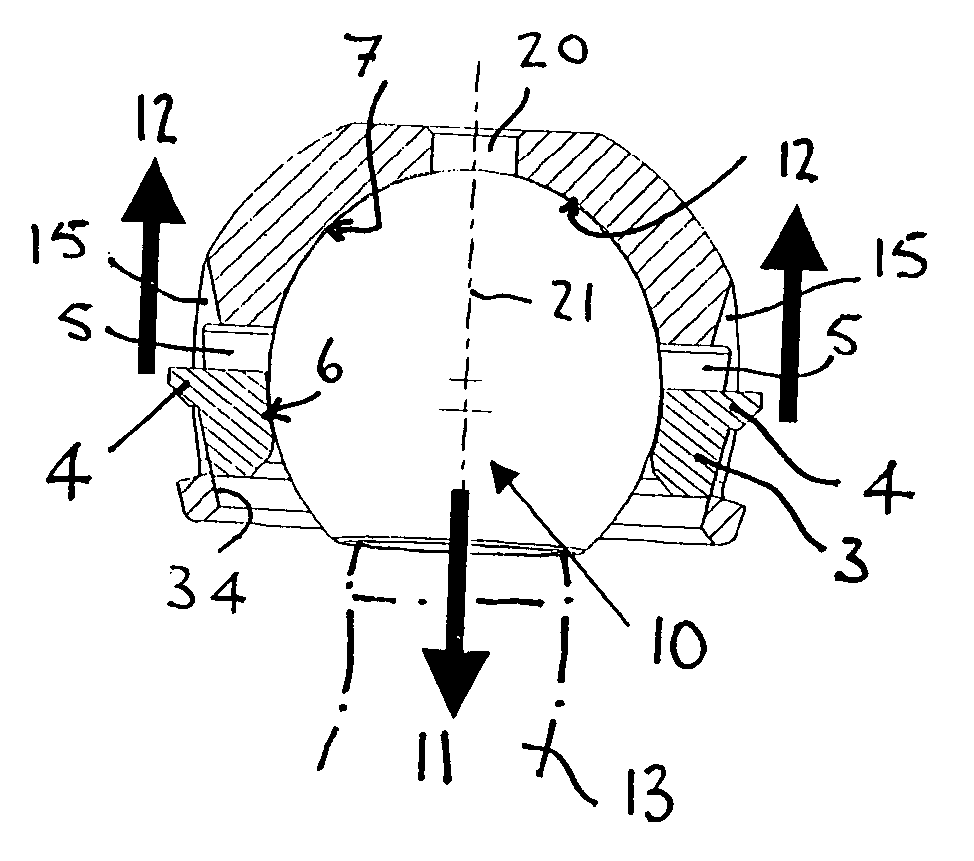 Retentive and removable trial bearing insert