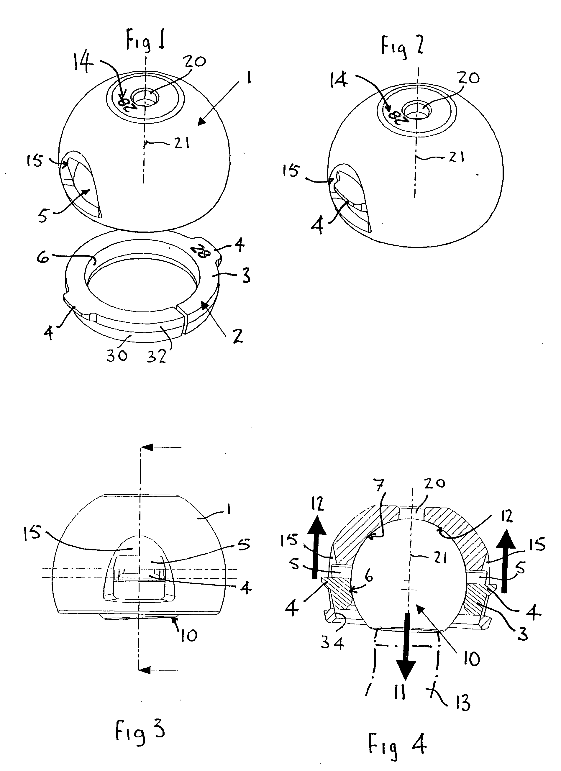 Retentive and removable trial bearing insert