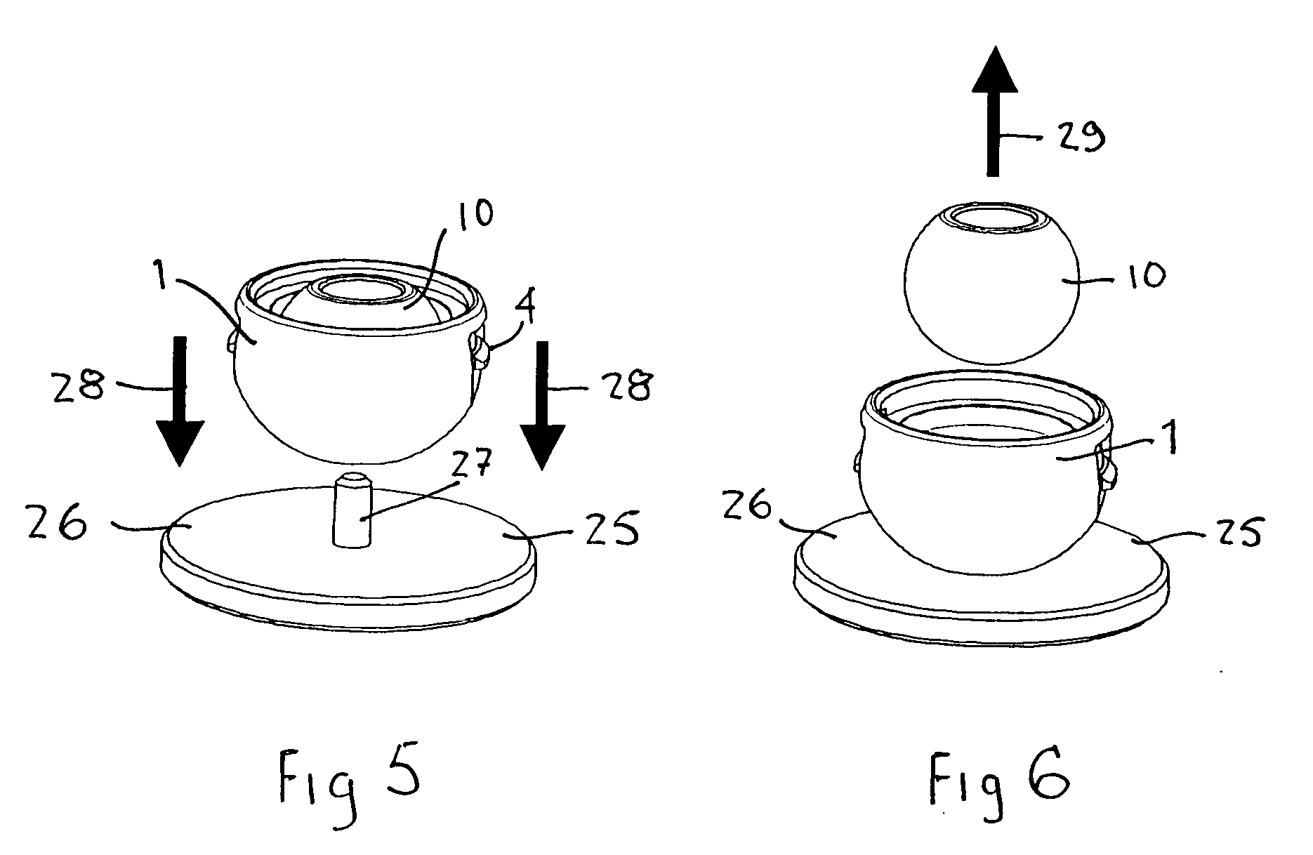 Retentive and removable trial bearing insert