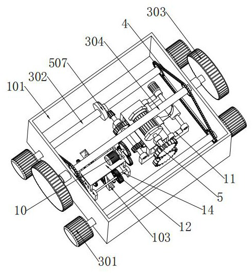 Crane for pulley load hanging element and using method of crane