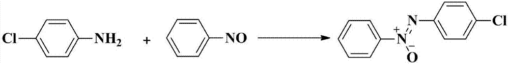 Method for catalyzing and synthesizing asymmetric azoxybenzene compound