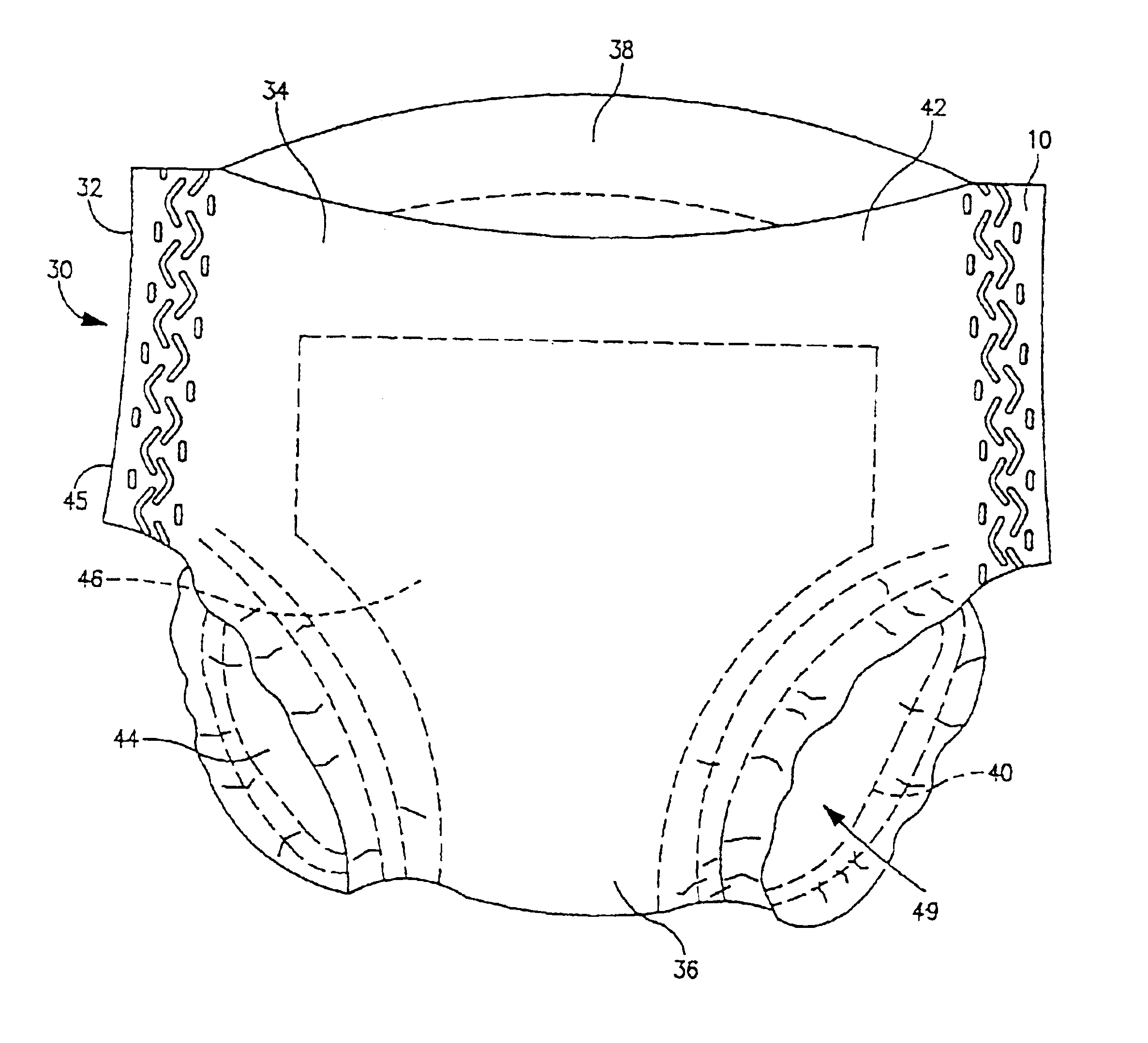 Method of making tear-resistant adhesive/combination bond pattern