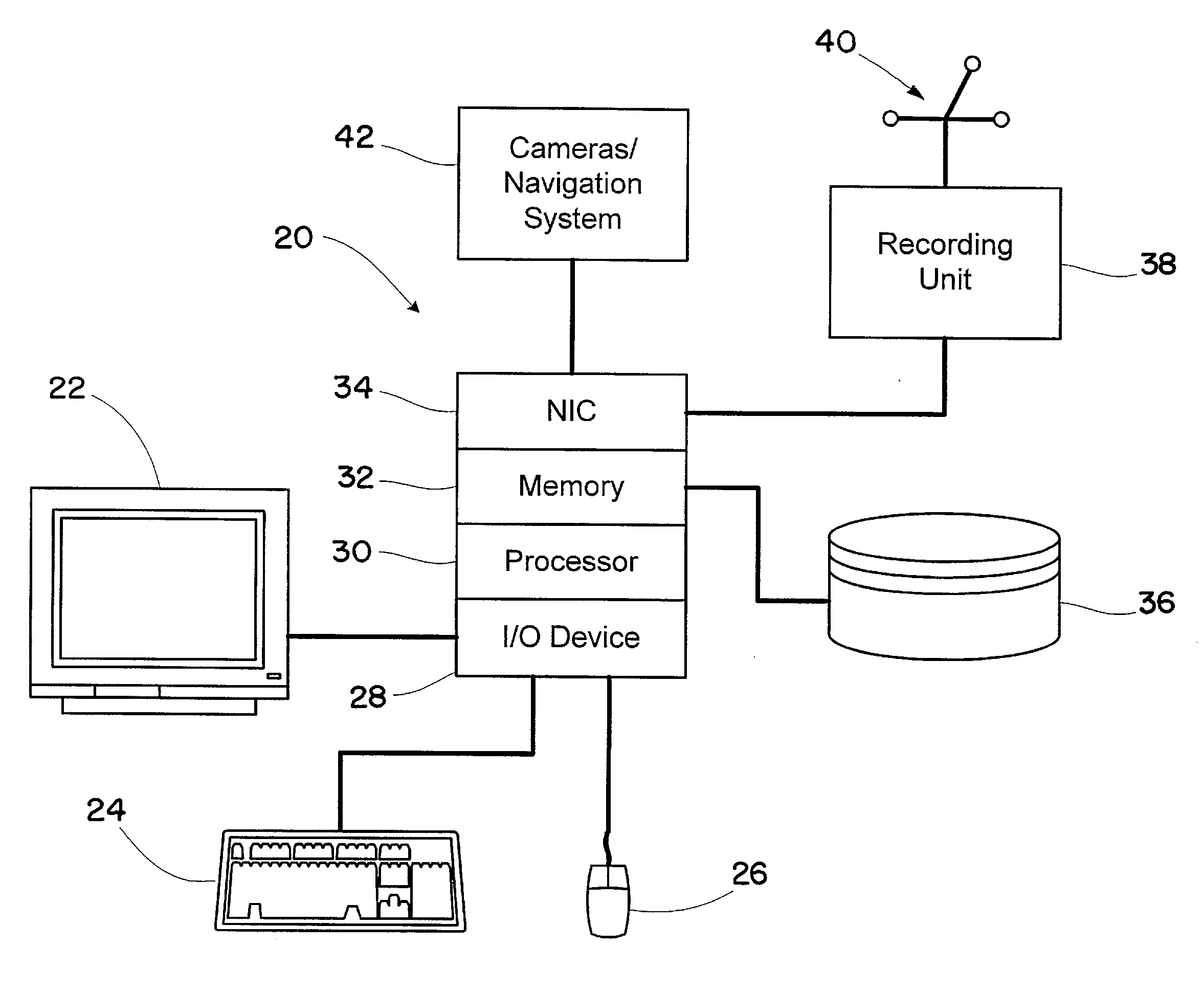 Method and device for registering an anatomical structure using markers