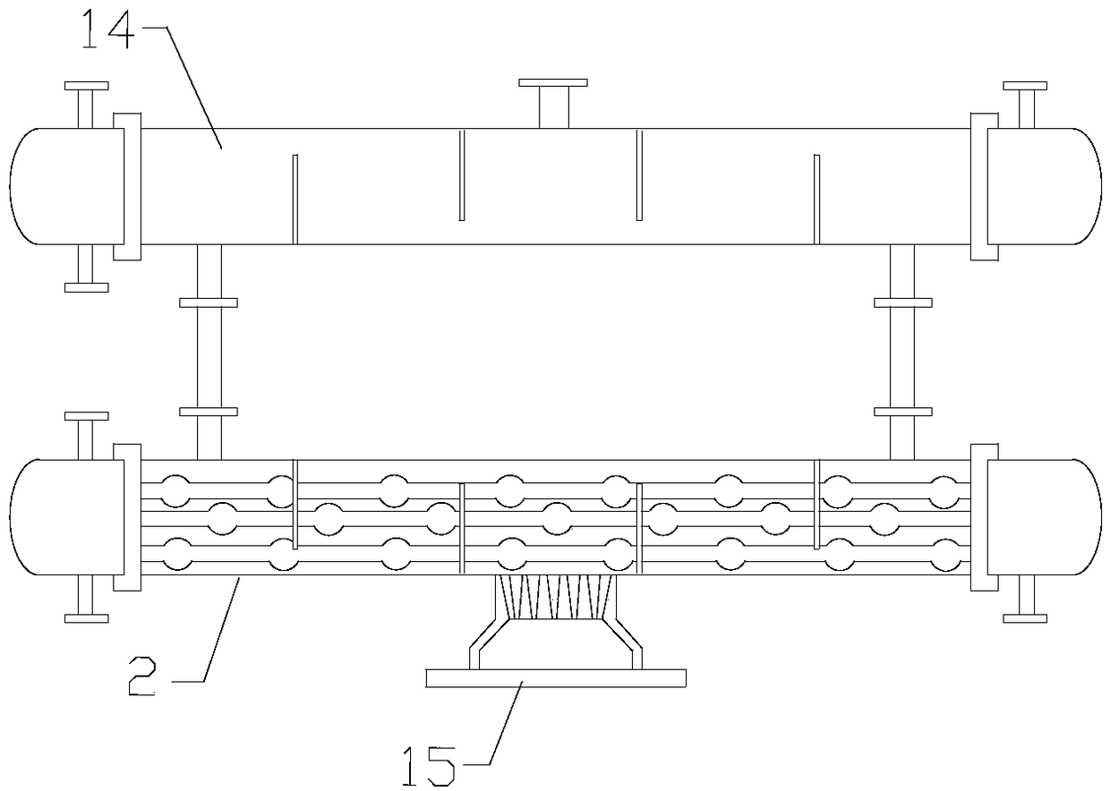 Recycling device for solvents with high freezing point and high viscosity in dangerous waste treatment field, skid-mounted structure and method thereof