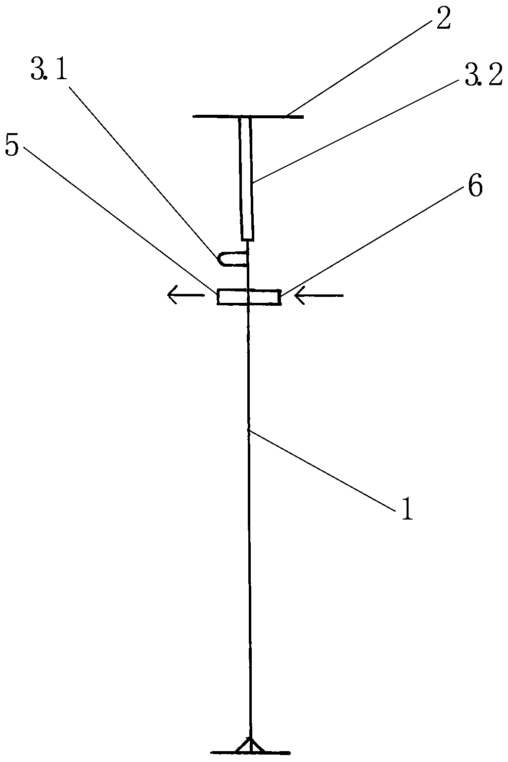 Highway fog automatic alarm device