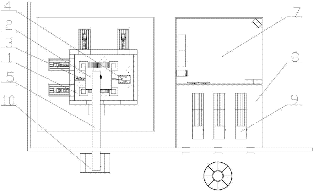 Comprehensive simulation test system for railway hopper car