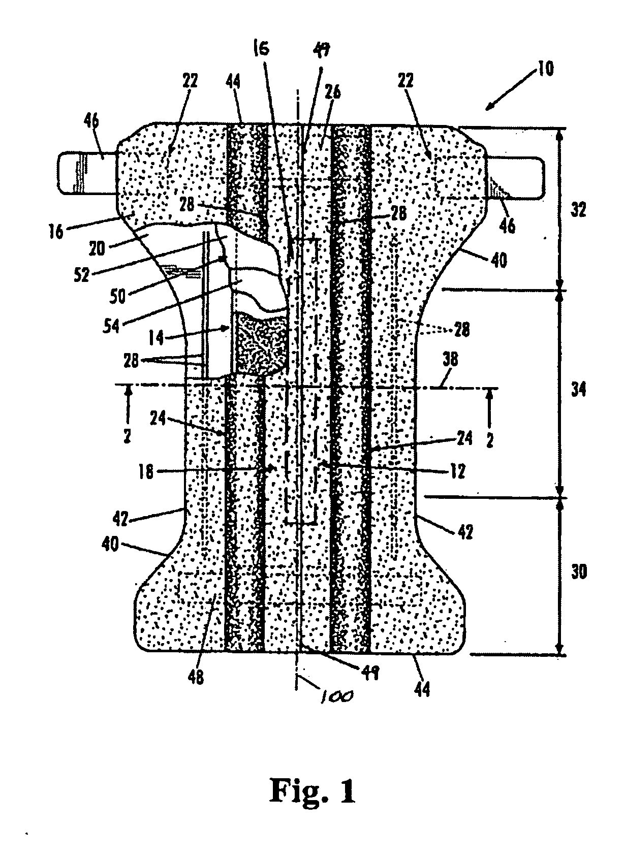 Better Fitting Diaper Or Pant With Absorbent Particulate Polymer Material And Preformed Crotch