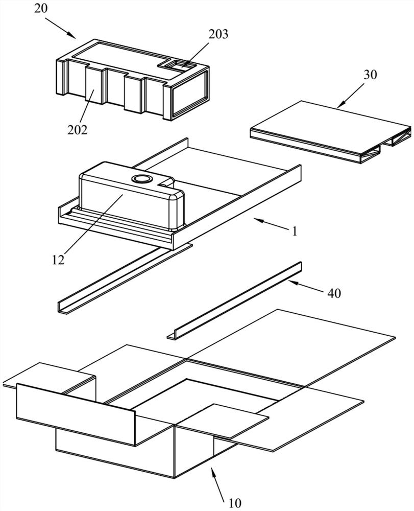 A buffer packing box