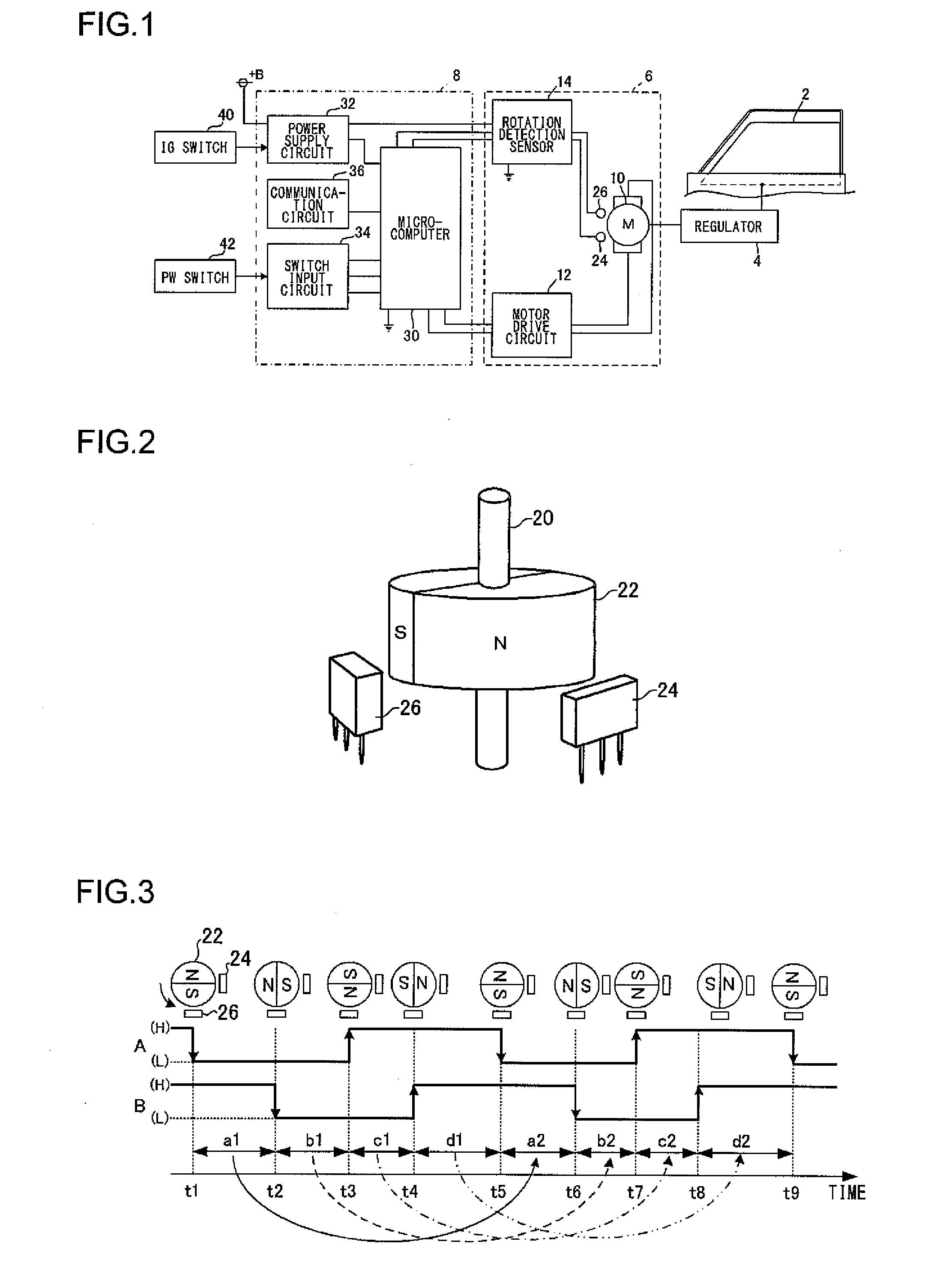 Motor characteristics acquiring apparatus, control apparatus using the acquired motor characteristics, and power window control apparatus