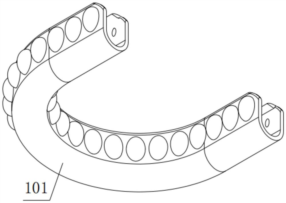 Post-dental-extraction automatic pressing-hemostasis device