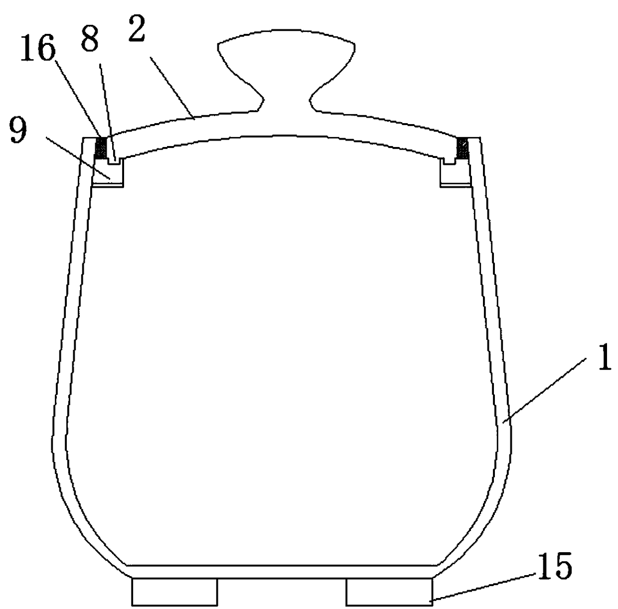 Electric pressure cooker with cover closing detector