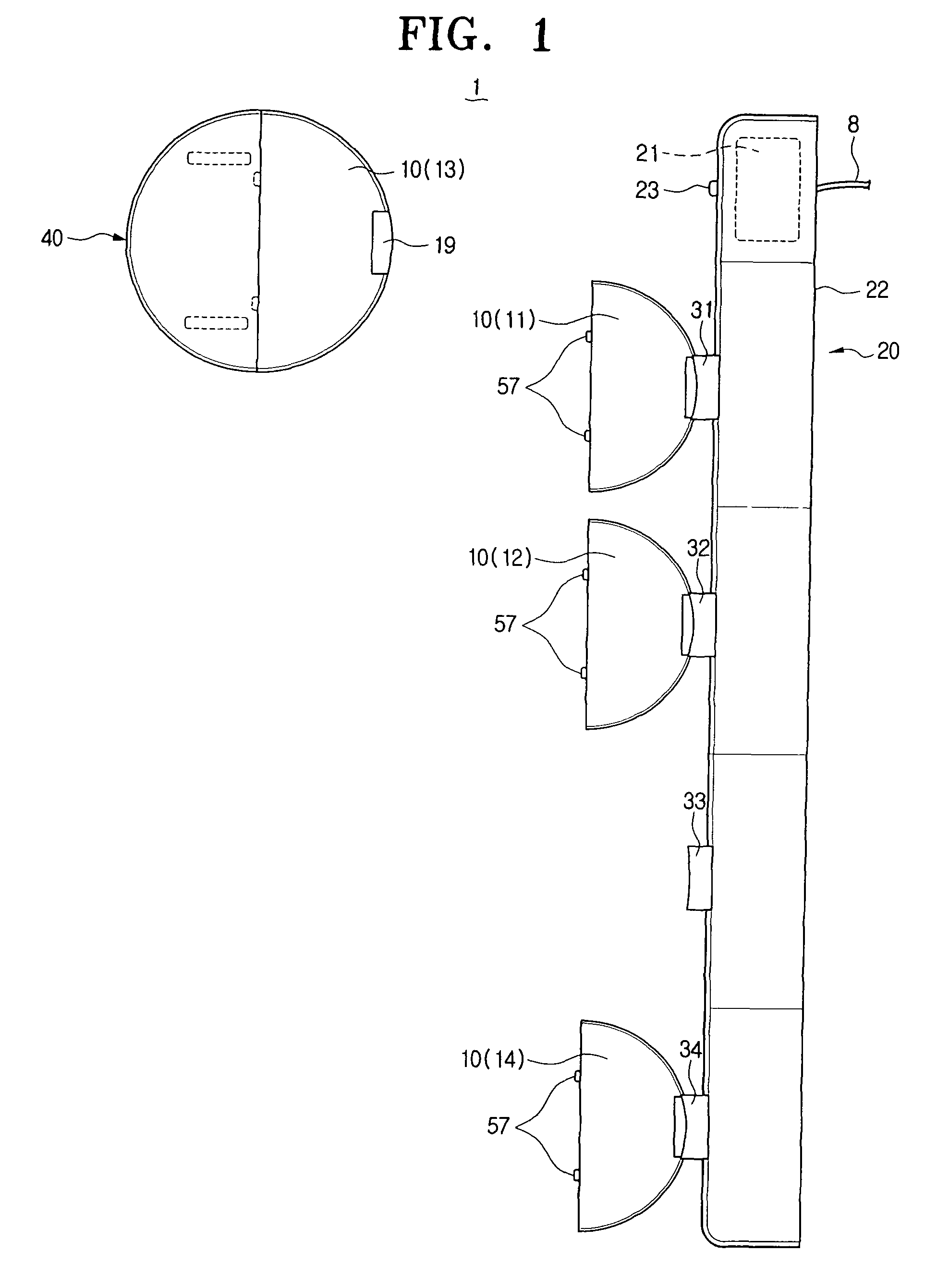 Mobile robot system having a plurality of exchangeable work modules and method of controlling the same