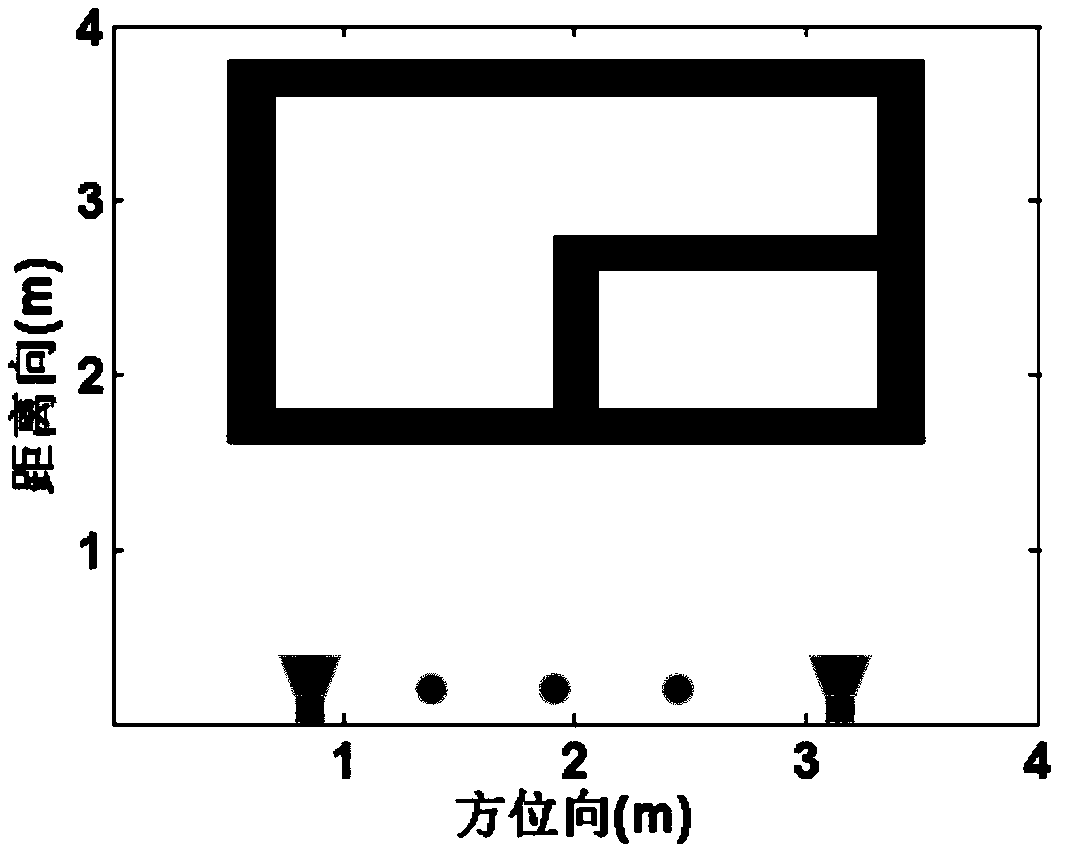 Building wall imaging method and device using coupling mode dictionary learning