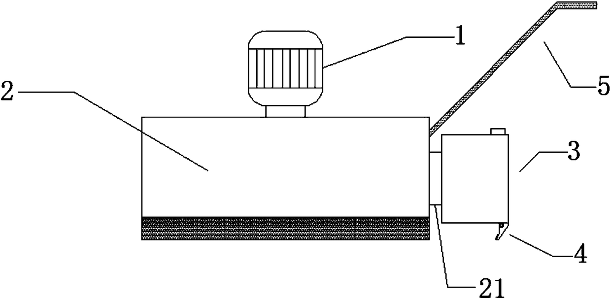 Low-pollution flat grinding device