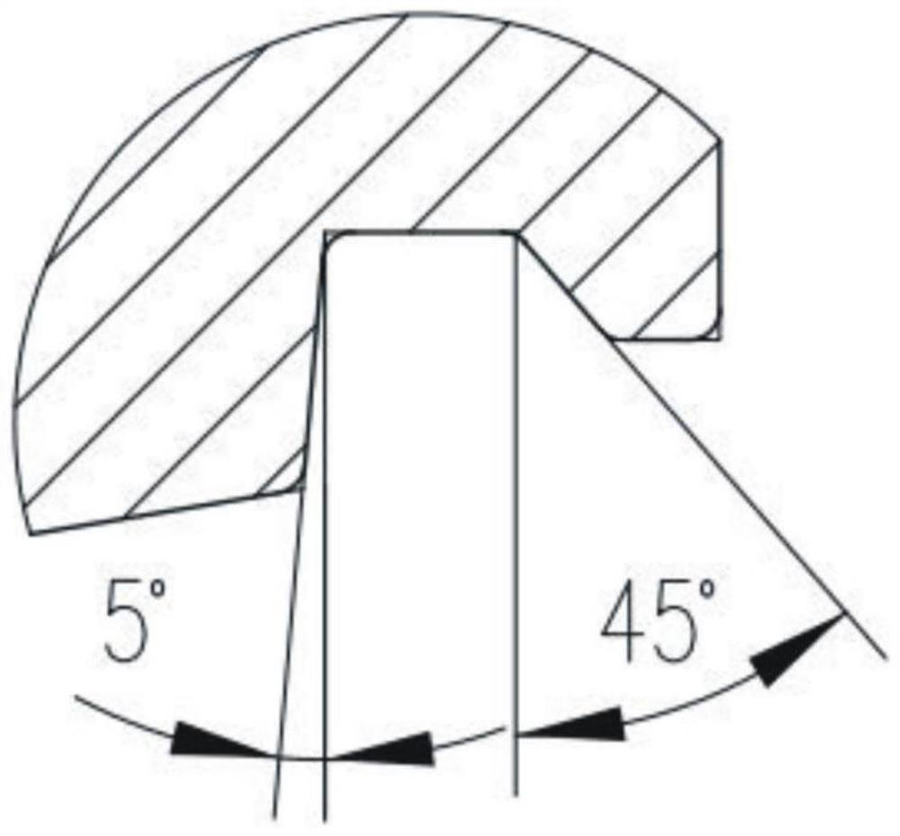 Machining method for special-shaped structure sealing groove of angular contact bearing