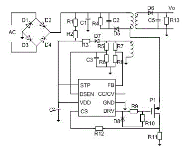 LED driver system with energy storage function