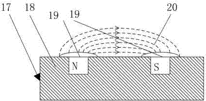 Vehicle non-stop wireless-charging device based on special road surface