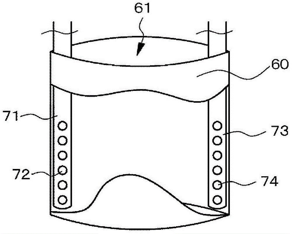 Packaging method for granular substance and device for packaging granular substance