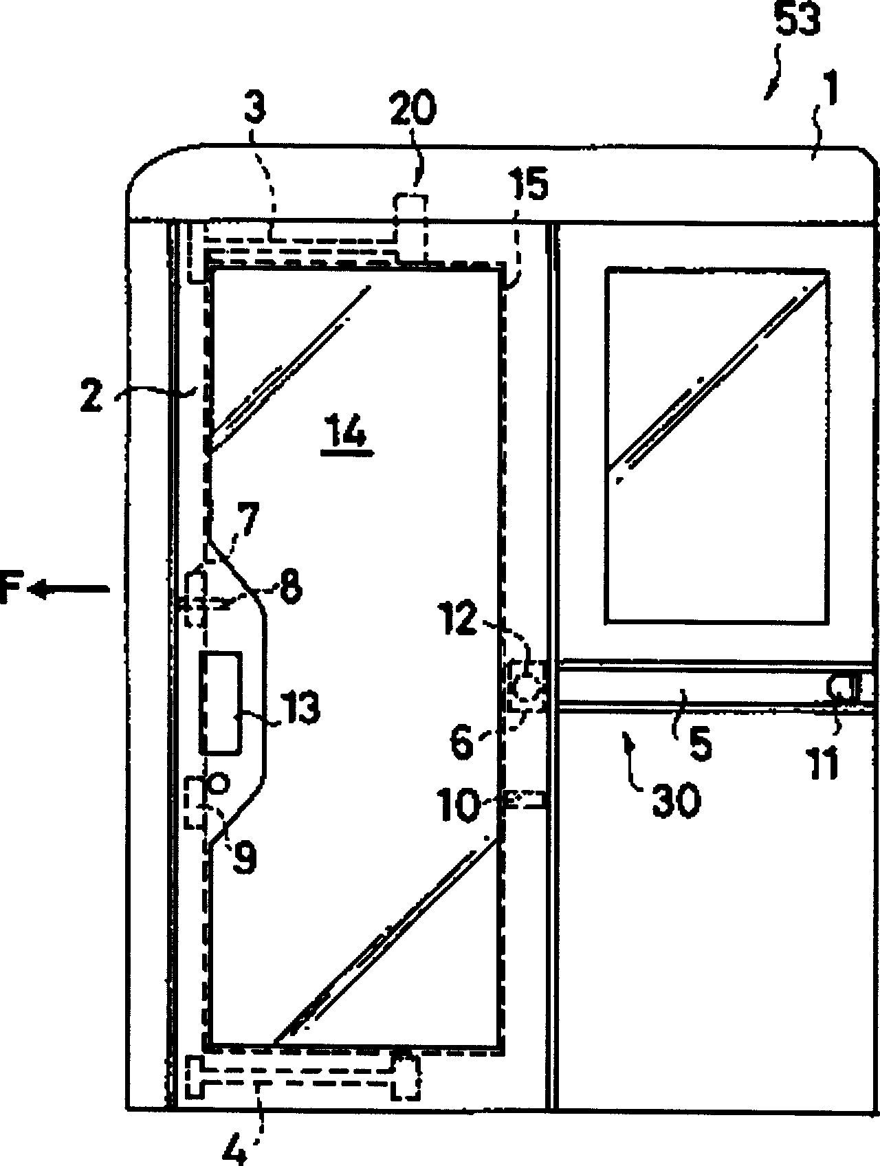 Operator cab for construction machine