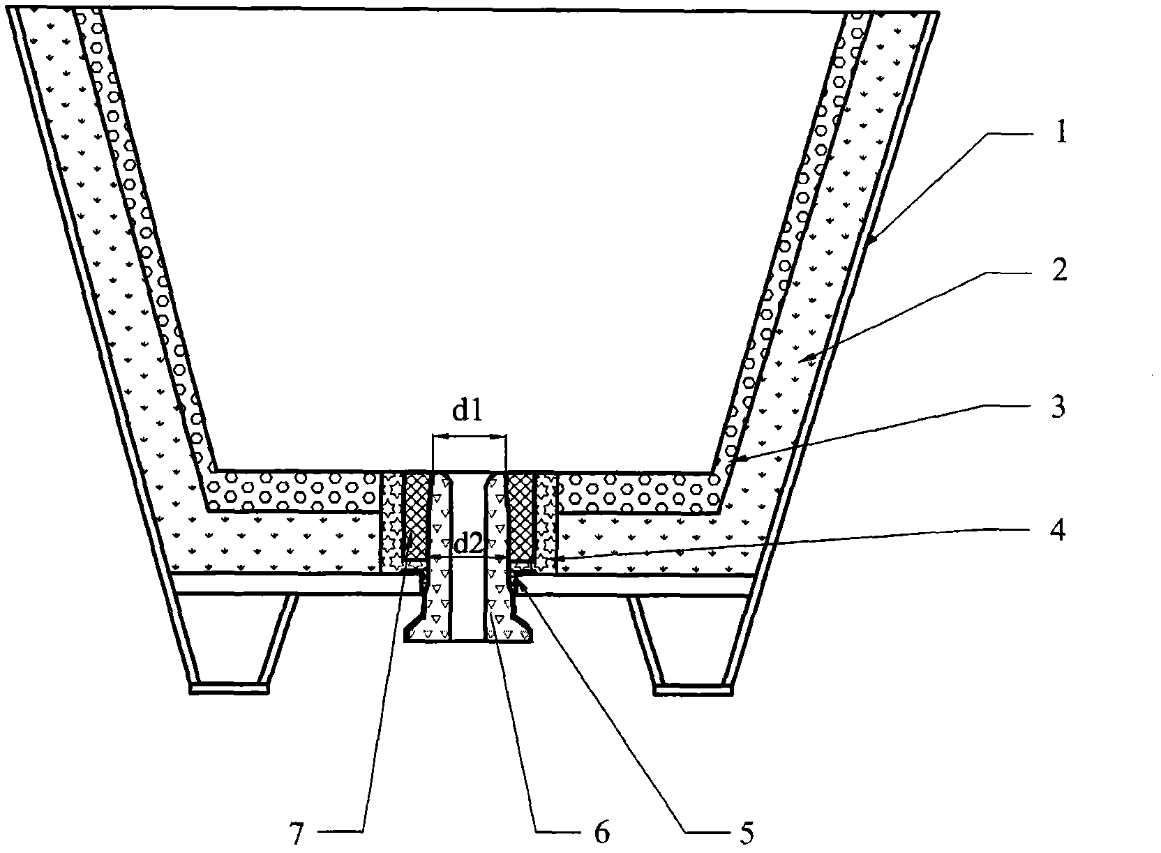 Continuous casting tundish and manufacturing method thereof