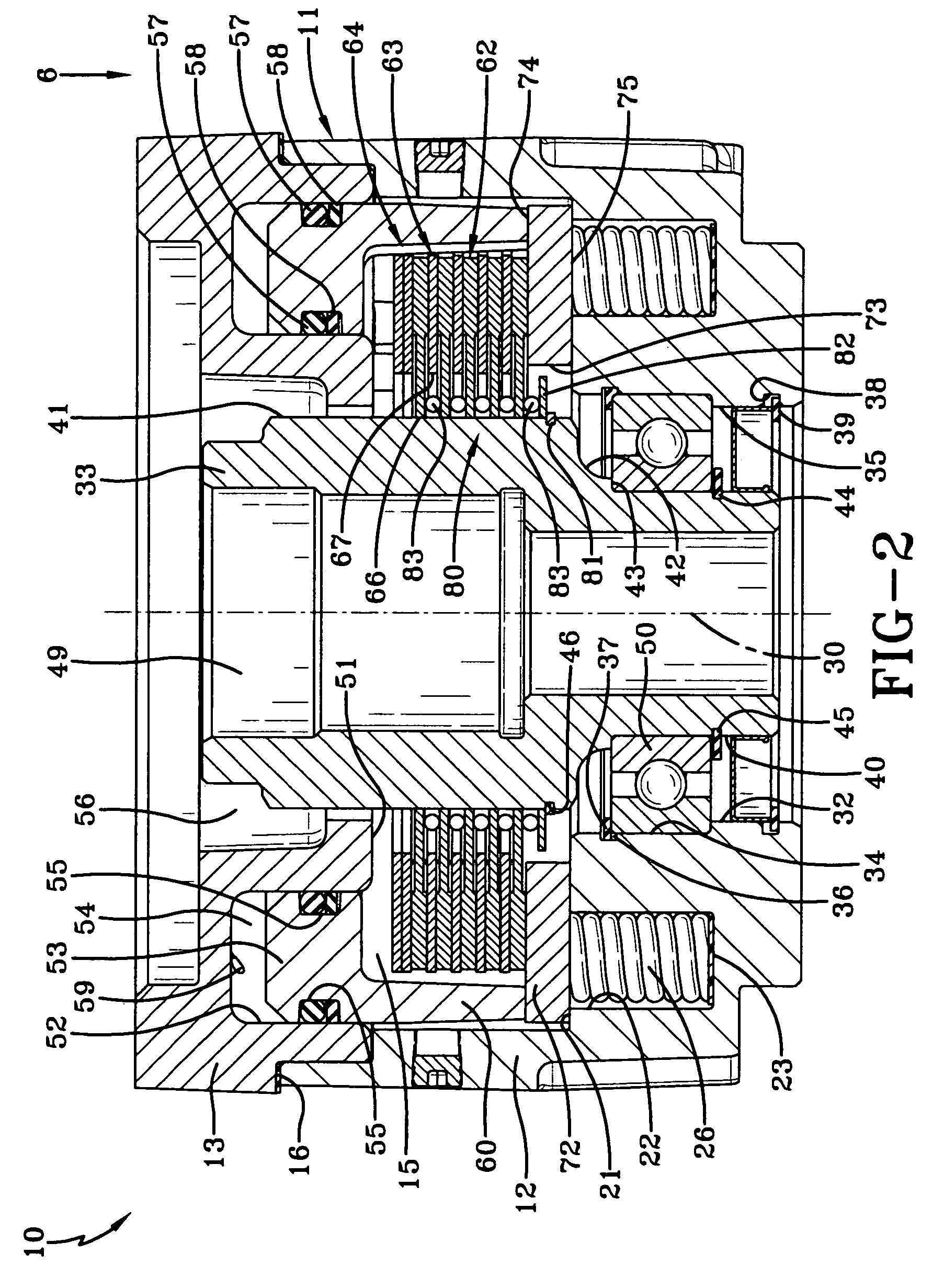 Vertical mount disc brake with disc separator