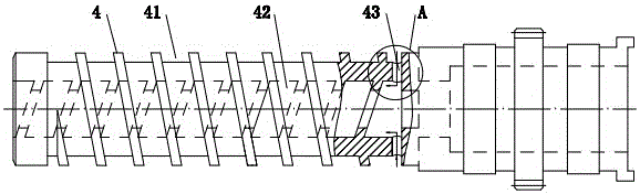 Extruder with hollow screw