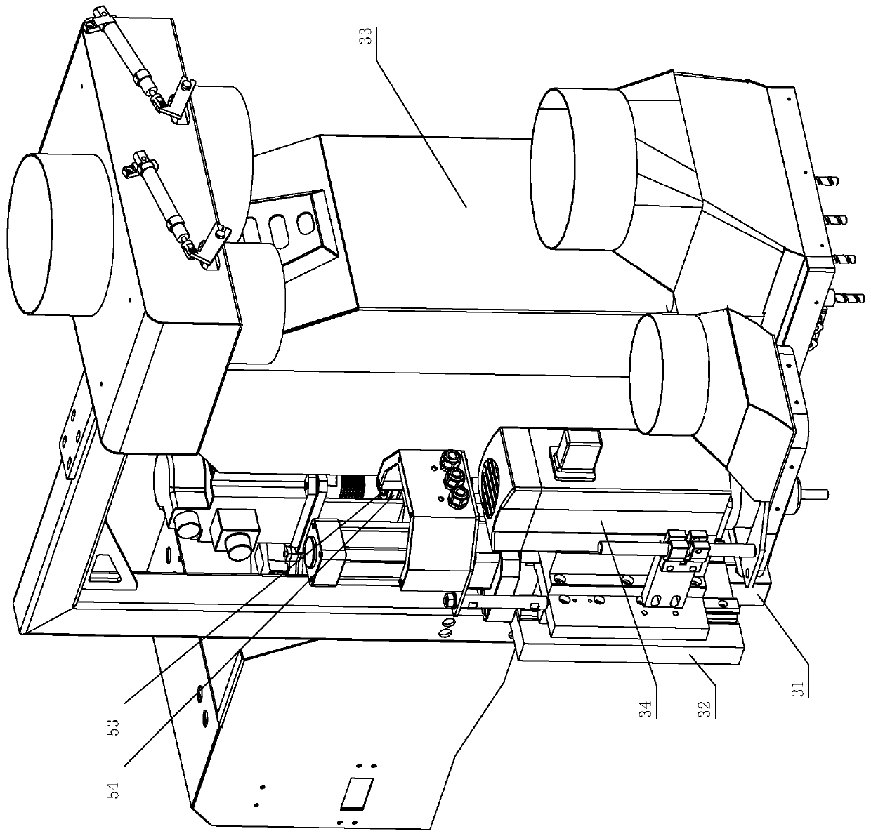 Gantry numerical control machining center and control system and machining method of gantry numerical control machining center