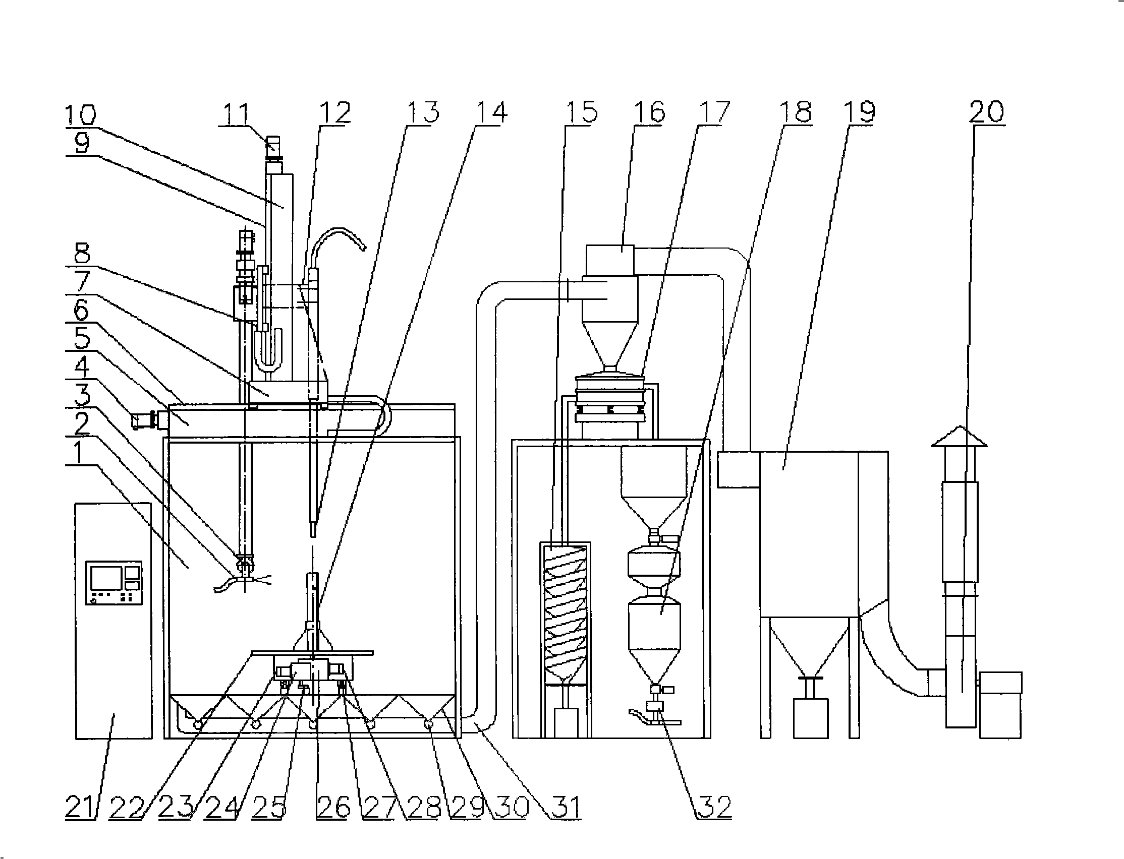 Pneumatic numerical control shot blasting strengthen machine