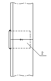 Large container ship guide rail frame and welding process thereof