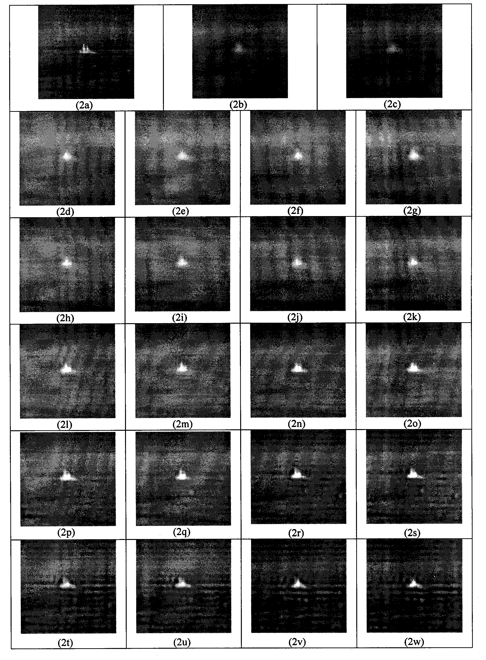 Pneumatic optical degeneration image sequence self-adapting correction method