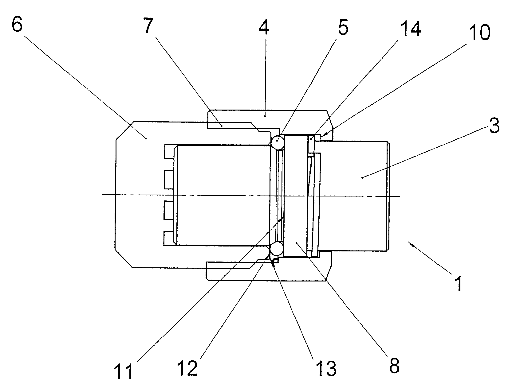 Electrical connector and electrical plug and socket connection