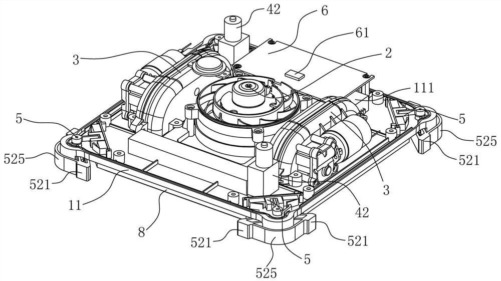 Cleaning device with edge and omnidirectional obstacle detection