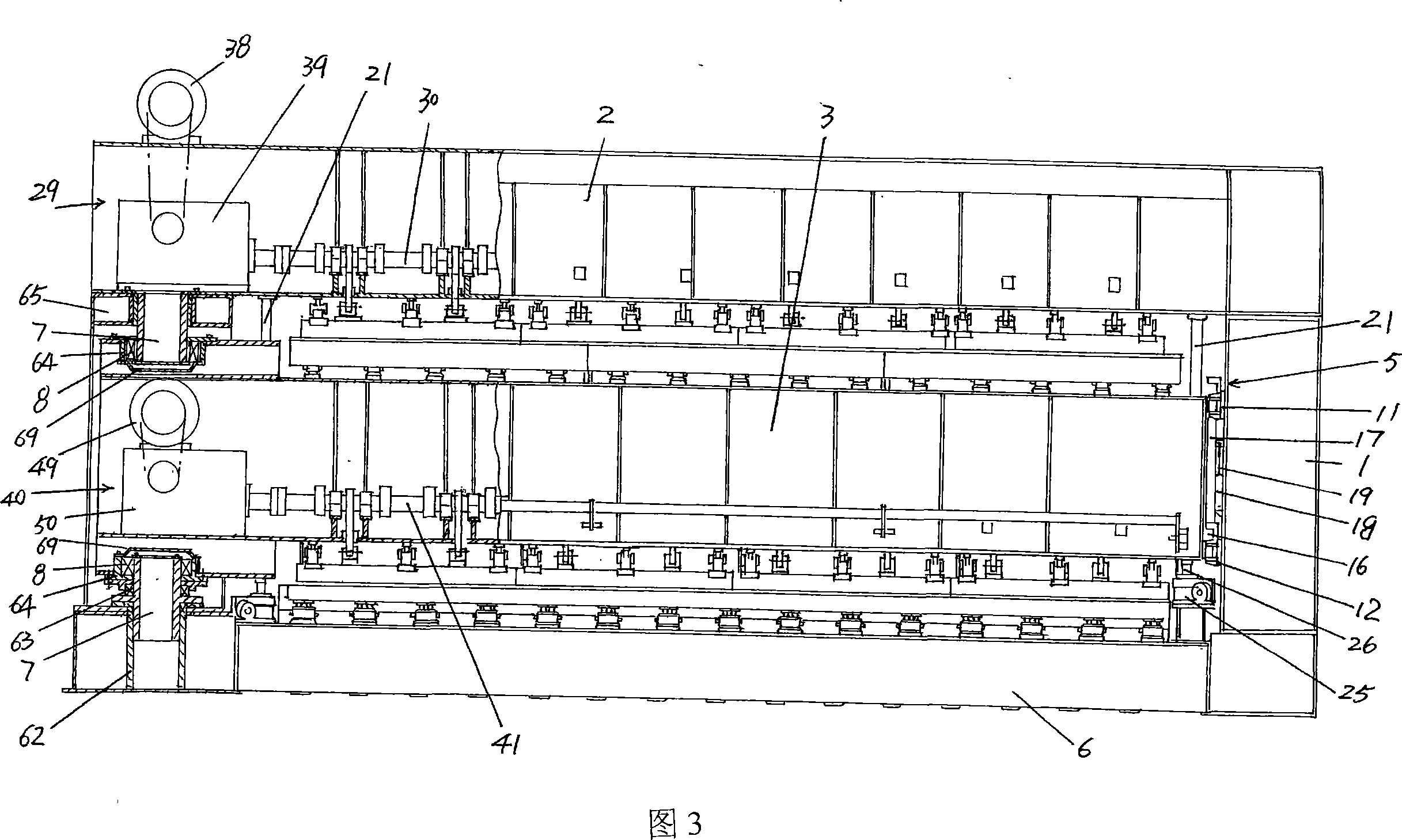 Joint-free industrial felt needle machine