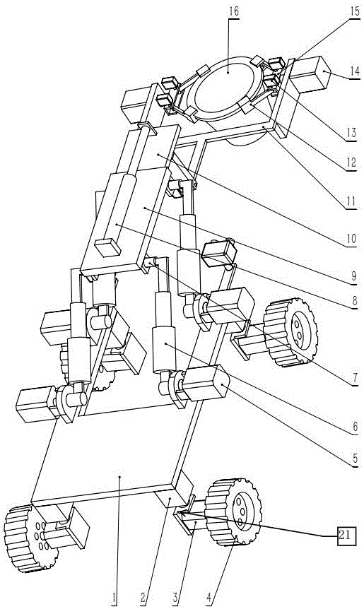 Domestic rubbish dumping robot