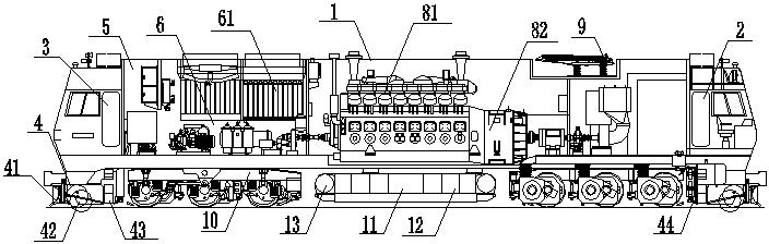 Ice and snow removing locomotive