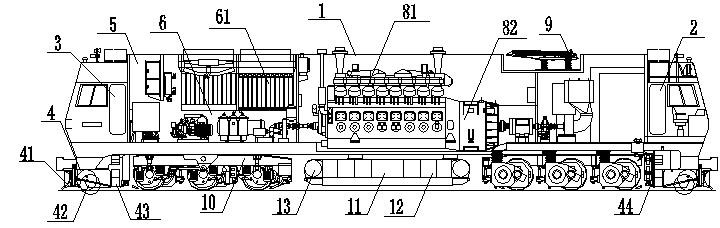 Ice and snow removing locomotive