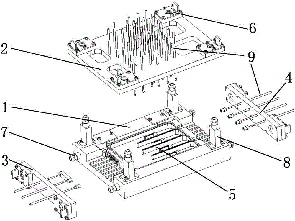 Integrated welding device for microwave component