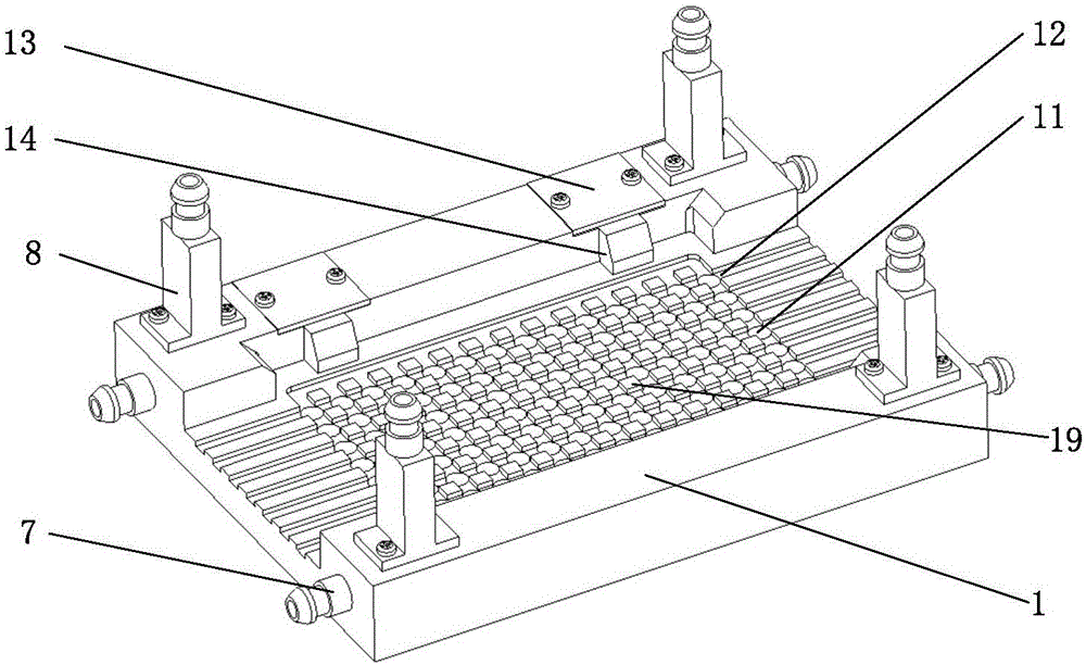 Integrated welding device for microwave component