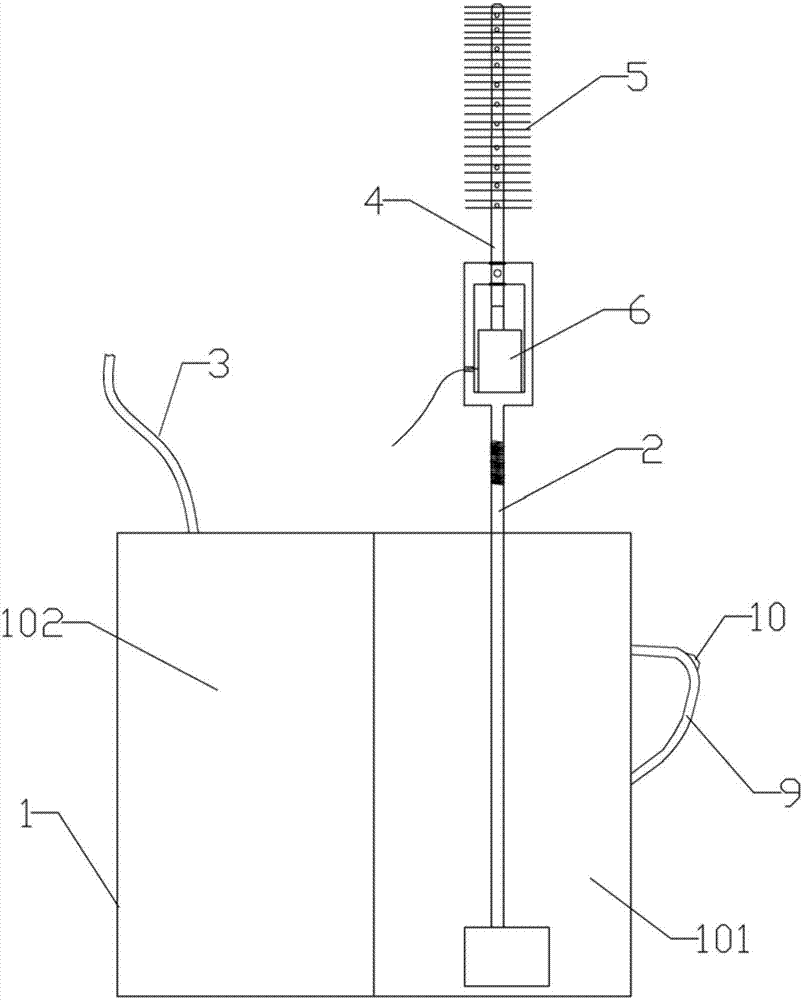 Ostomy bag washing and drainage device